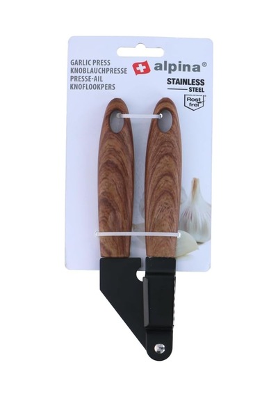 Alp123 Sarımsak Ezici 18 Cm Siyah