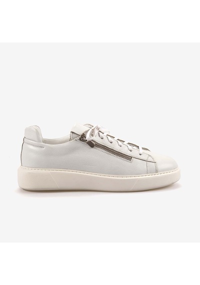 Mocassini Bağcıklı Erkek Spor & Sneaker Ayakkabı D2149 Beyaz