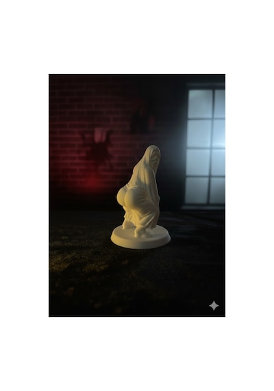 Çığlık Korku Filmi Maskeli Twerk Biblo 6x9 Cm Mizahi Dekoratif Figür Masa Üstü Eğlenceli Obje