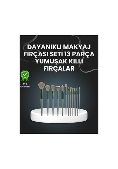 Novento 13'lü Fiber Kıllı Yumuşak Makyaj Fırçası Seti Taşınabilir Ve Ergonomik Tasarım