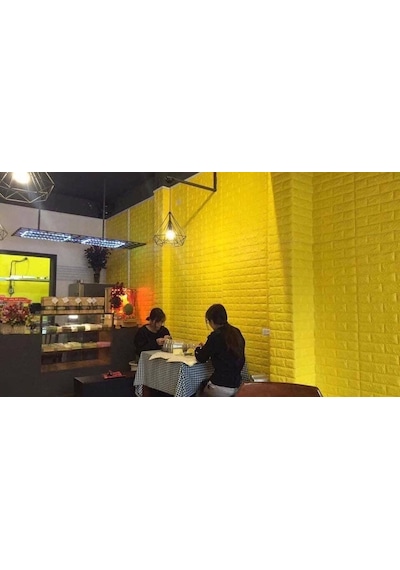 Renkli Duvarlar Kendinden Yapışkanlı 3D Duvar Kağıdı Paneli 70 x 38 Cm