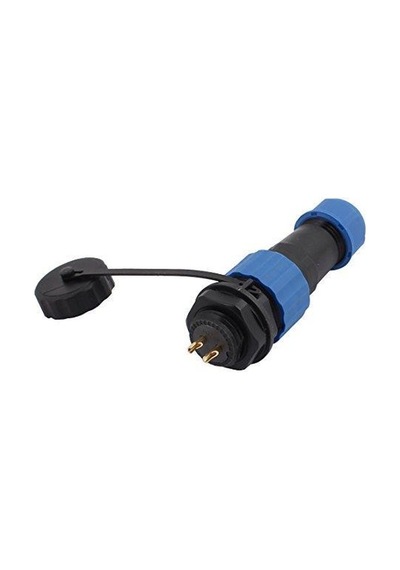 Sd16 2 Pin 16Mm Su Geçirmez Konnektör Takımı - Panel Tipi