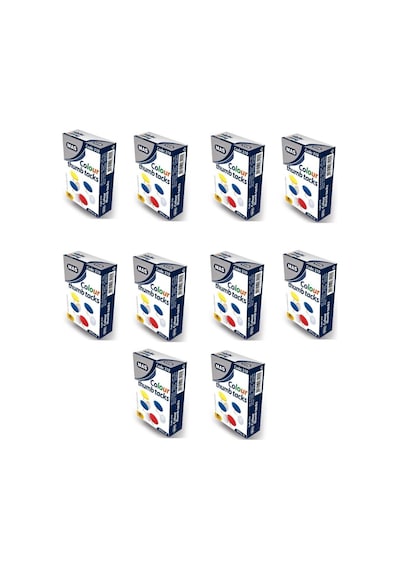 Mas 310 Renkli Raptiye Pvc Kaplı 10 Adet
