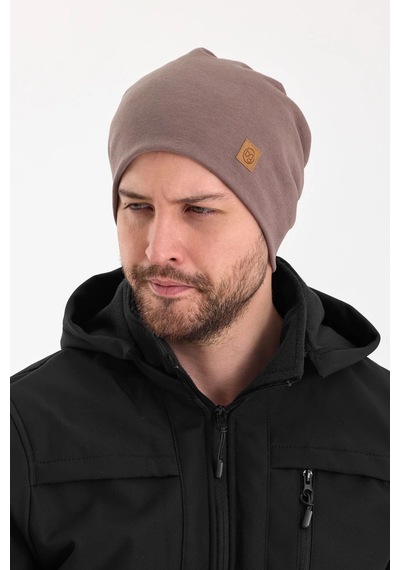 Erkek Termal %100 Pamuklu Soft 2 Stil 1 Arada Bere Premium Cuts Serisi - Standart / Kahverengi Kahverengi