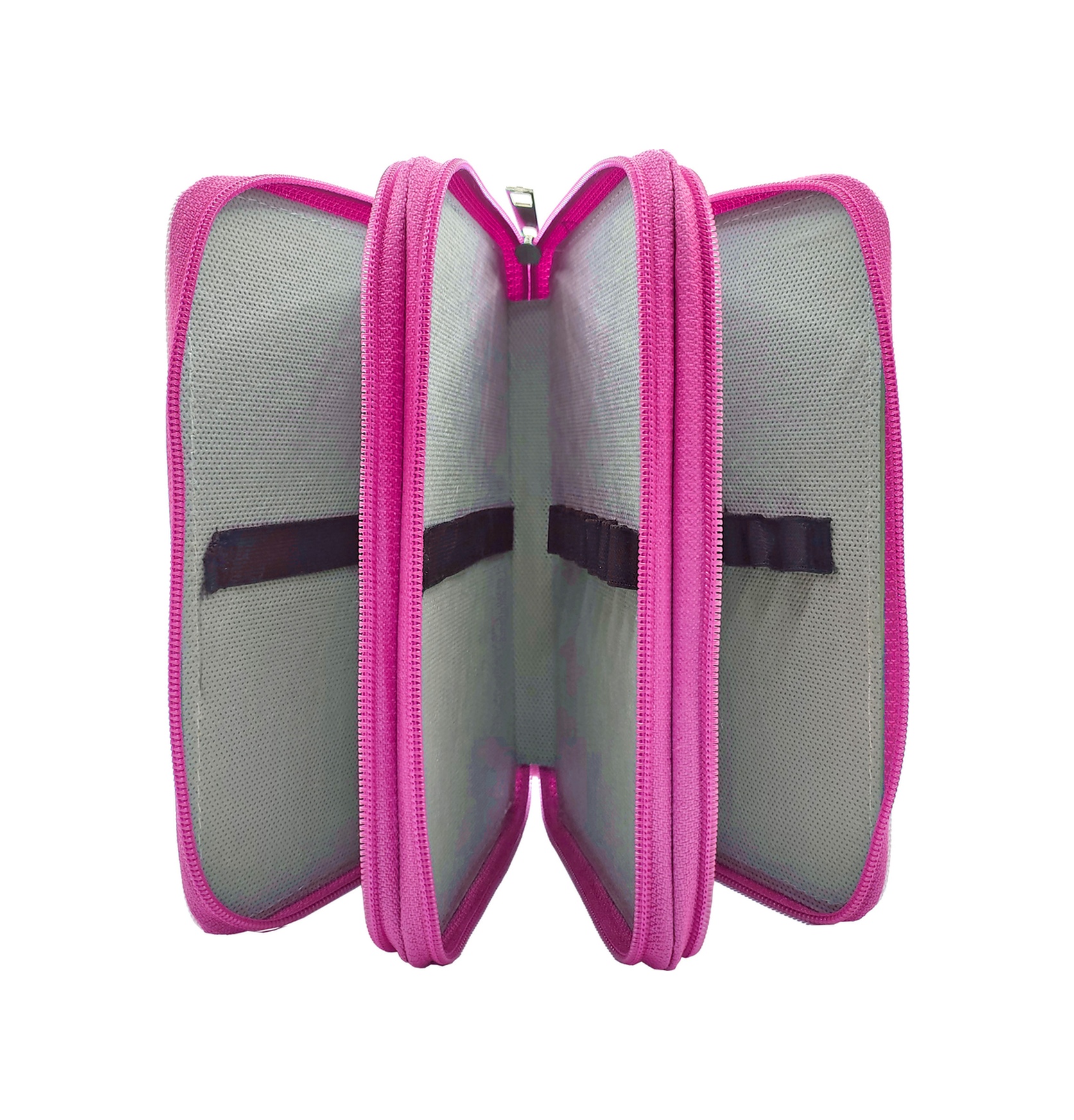 Xl Jumbo Model Unicorn Bahar Kalem Kutusu Organizer Kalemkutu 3 Bölmeli Kalemlik Pembe Pembe