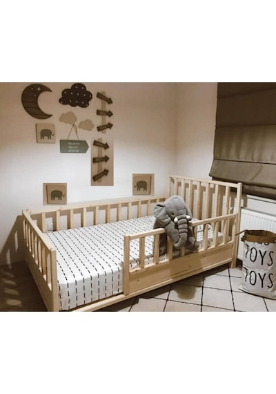 Babykinder Baby Kinder Tuna Doğal Montessori Bebek Ve Çocuk Karyolası