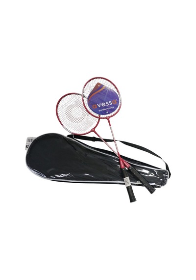 Özel Seri Hobi Yaşam Bahçe Bst-100 Red Badmington Raket Set Kırmızı