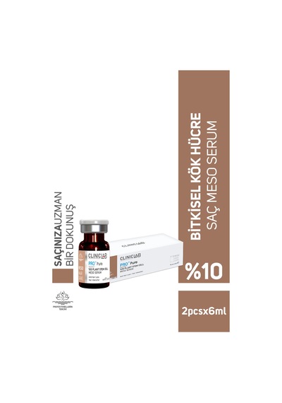 Saç Köklerini Uyarıcı %10 Bitkisel Kök Hücre Içeren Meso Serum 6 Ml X 10 Adet