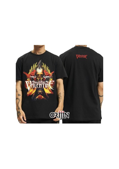 Kalic Studio Unisex Siyah Bullet For My Valentine Baskılı Siyahorj280