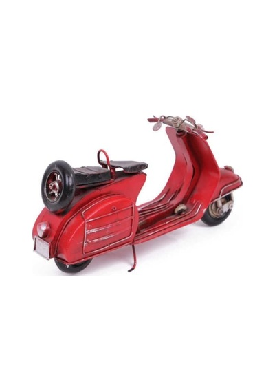 Dekoratif Metal Scooter Vintage Dekoratif Ev Ofis Hediyelik Metal Süs