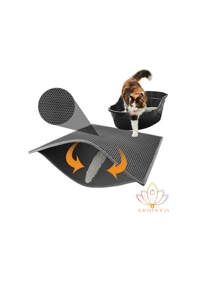 Elekli Kedi Tuvalet Önü Paspası Kedi Kumu Paspası Kedi Paspası Kumluk Hijyenik