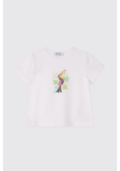 Panço Kız Bebek Şort Tişört 2'li Fuşya Alt Üst Takım 2611gb17027 Pembe
