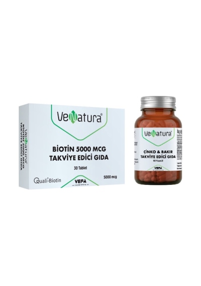 Venatura Biotin 5000 Mg 30 Tb Venatura Çinko& Bakır 60 Kapsül