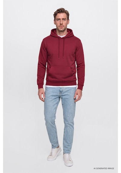 Ac&Co / Altınyıldız Classics Erkek Acık Mavı Pamuklu Tapered Fit 5 Cepli Esnek Jean Kot Denim Pantolon