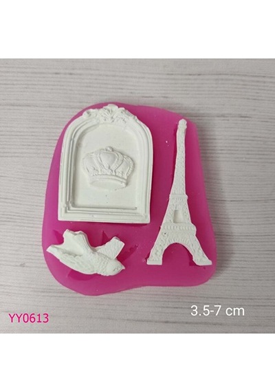 Yy0613 Eyfel Kulesi Kuş Çerçeve Silikon Kalıp