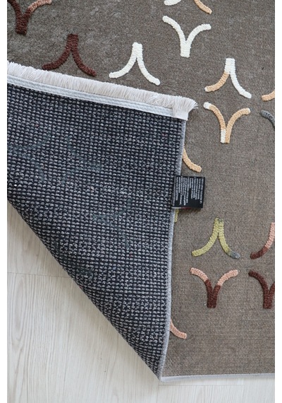 Arte Nakışlıyeşil Kilim Dekoratif Salon Halısı Yıkanabilir Yeşil