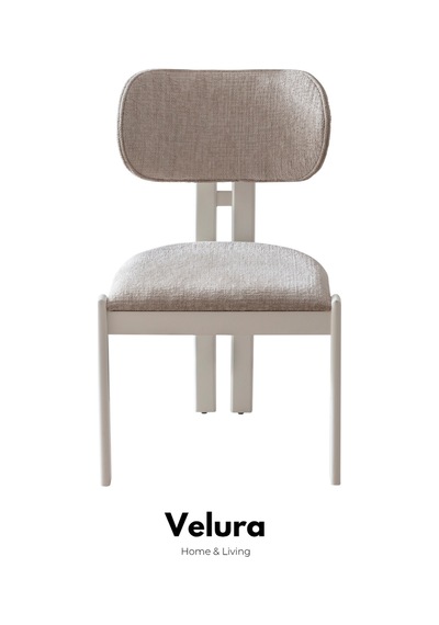 Flora Yemek Masası + 2 Sandalye Beyaz