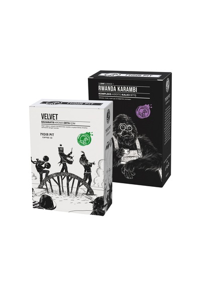 Noir Pit Coffee Co. Rwanda Karambi Ve Velvet Çekirdek Kahve 2x250 G Diğer