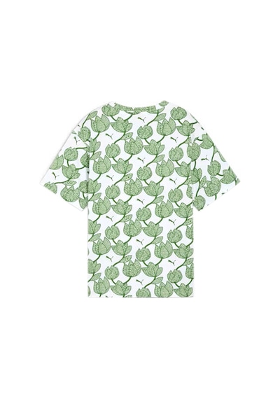 Puma Ess+ Blossom Aop Tee Yeşil Kadın Kısa Kol T-shirt 000000000101909265