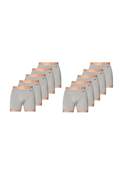 Berrak 4434 Erkek Likralı Micro Modal Boxer 10 Adet Gri