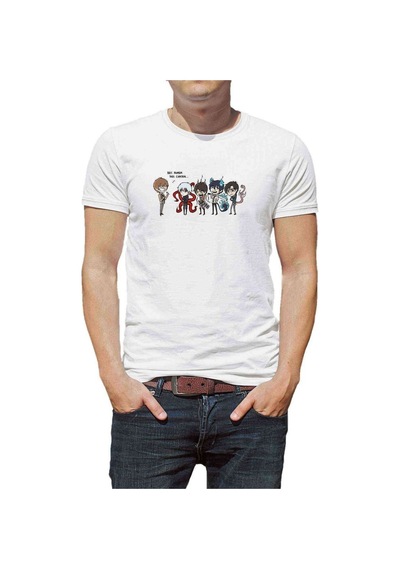 Anime Death Note Baskılı Beyaz Erkek Tshirt (530999492)