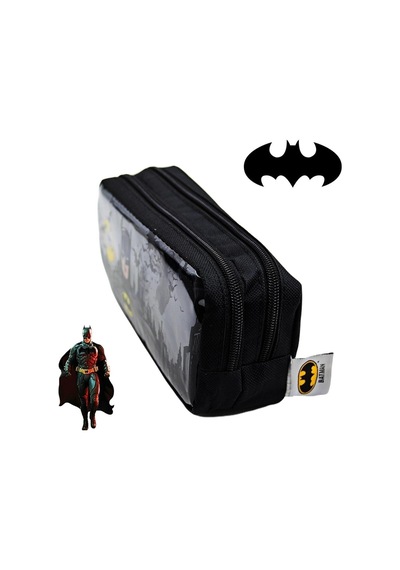 Batman Lisanslı 2 Bölmeli Kalemlik Kod:2234 Siyah
