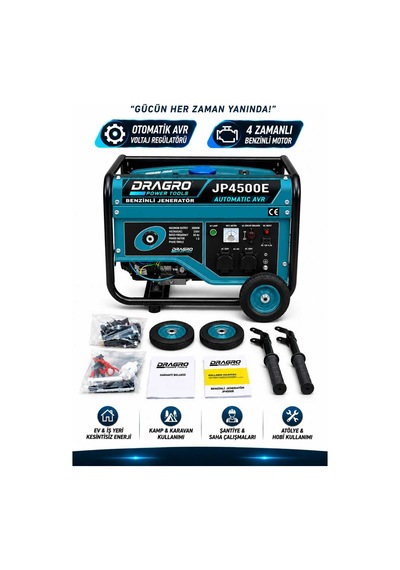 Dragro Drg-3kva İpli 3 Kva Mmonofaze Benzinli Jeneratör Isınmaya Karşı Koruma