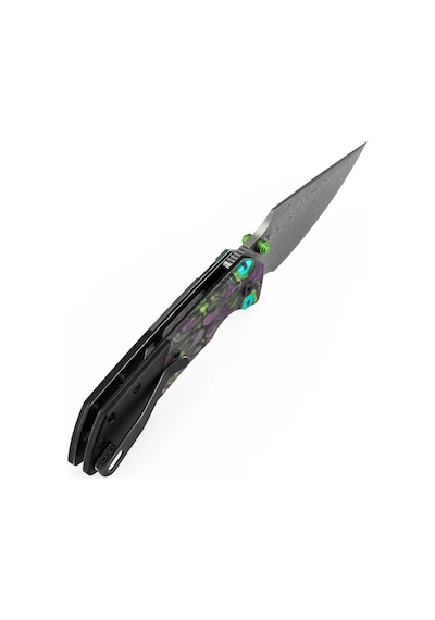 Kansept Fenrir Mor Ölümsüz Baskılı Pc Sap Damascus Çelik Çakı K1034s7 Kum