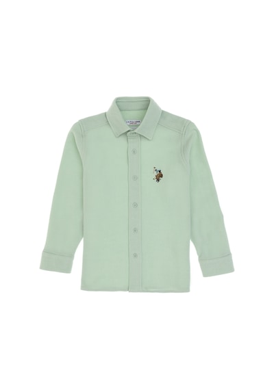 U.s. Polo Assn. Erkek Çocuk Su Yeşili Gömlek Örme 50300752-vr048 Su Yesılı