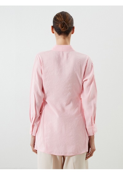 Lcwaıkıkı Classic Pembe Modal Karışımlı Kadın Gömlek Tunik