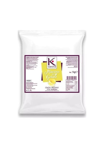 Krater Dondurma İçin Limon Aromalı Toz Karışım 1 Kg