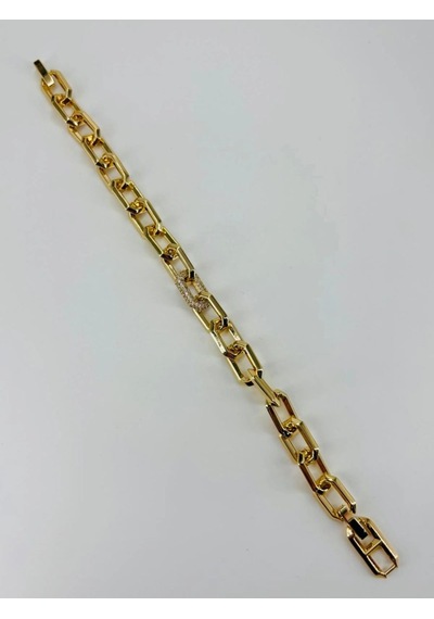 Tedar Renk Pirinç Cm Bileklik 17+2 Cm - Kbl0482 Najmaddin Standart