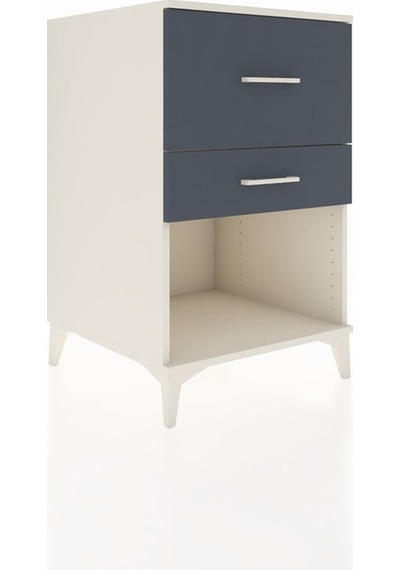 Kronos Komodin 2 Çekmeceli 60x59x96 Aytaşı-antrasit Aytaşı