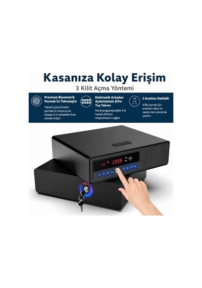 Zljuan Lt-108-f-x Biyometrik Taşıma Çantası Parmak İzi Okuyucu Güvenlik - 2 Adet Kapasite