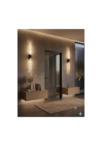 Bubblelight Large 51 Cm Modern Tasarım Led Aplik - Duvar Lambası - Siyah - Elektrikli - Günışığı Siyah