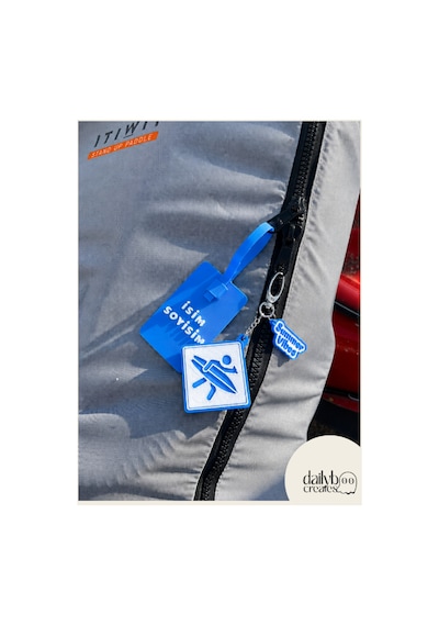 Paddle Board Charm Anahtarlık -summer Vibes Figürlü Çanta Aksesuarı-kutu İçecek Açacaklı Anahtarlık-3d Dekoratif Baskı-mavi Mavi