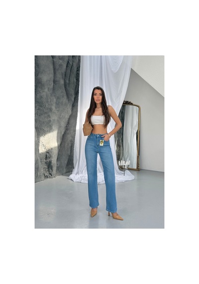 Meecy Kadın Yeni Sezon Jean Kot Pantolon 4mavi 4mavi
