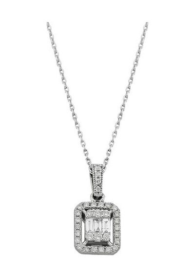 Pirnus Diamond Baget Kolye 14 Ayar Altın Gramı : 1.92
