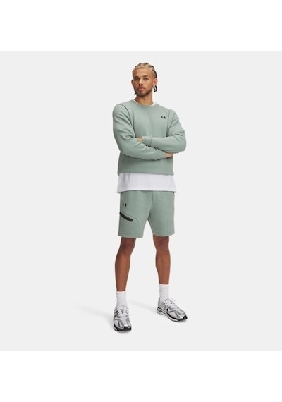 Under Armour Unstoppable Fleece Erkek Şort 1379809-348 Yeşil