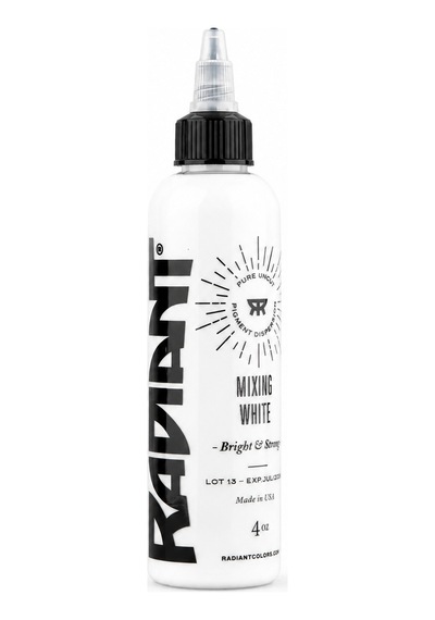 Radiant Colors Mixing White Beyaz Dövme Boyası 4oz - 120ml