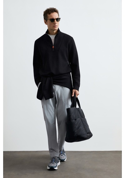 Lufian Wyatt Erkek Sweatshirt 112030206 Siyah