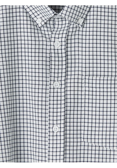 Lcwaıkıkı Classic Beyaz Regular Fit Ekose Poplin Erkek Gömlek