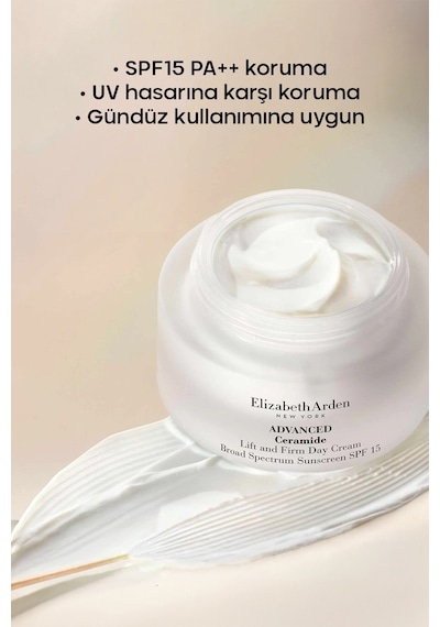 Elizabeth Arden Advanced Ceramide Lift & Firm Day Sıkılaştırıcı ve Nemlendirici Gündüz Kremi SPF15 PA++ 50 ML﻿﻿