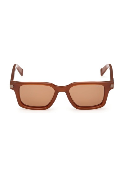Zegna Ez0280 45e 50 Unisex Güneş Gözlüğü Kahverengi