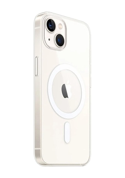 Apple İphone 15 Plus Kılıf Magneticsafe Şeffaf Silikon - Şeffaf