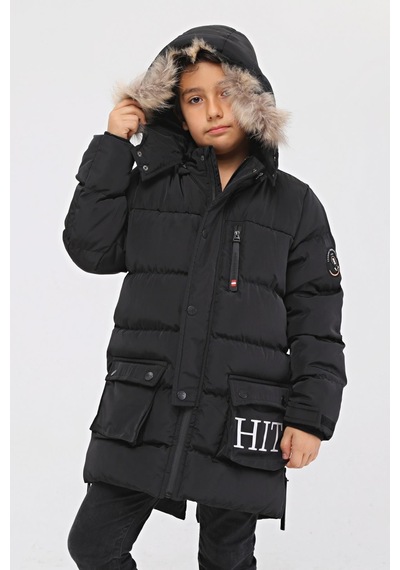 Erkek Çocuk Mont 51233s Siyah