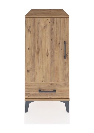 Kronos Komodin 3 Raflı Tek Çekmeceli Tek Kapaklı 44x59x96 Çam-çam Atlas Çam