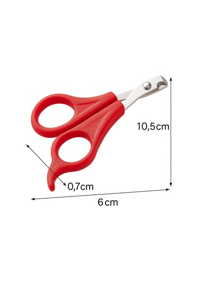Gro 5984 Kedi-köpek Tırnak Makası, Red