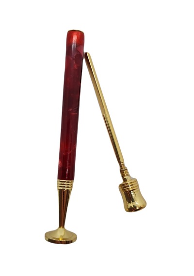 Pipo Tamper Slim (Sıkıştırıcı ve Temizleyici) Kırmızı/Gold