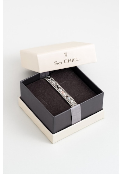 So Chic Akik Taşlı 21 Cm Çelik Erkek Bileklik Çelik